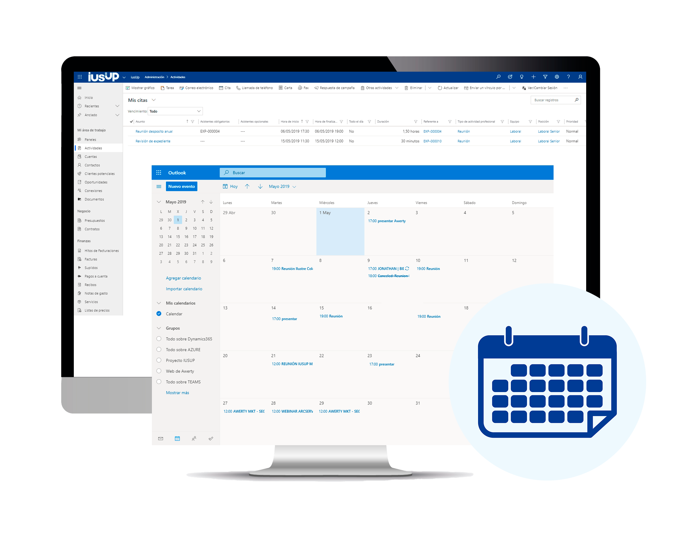 Software de control de la agenda