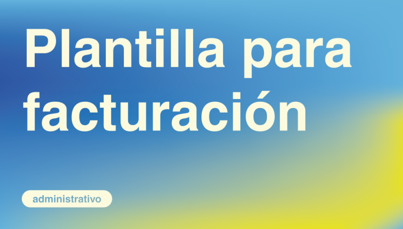 Plantilla para facturación