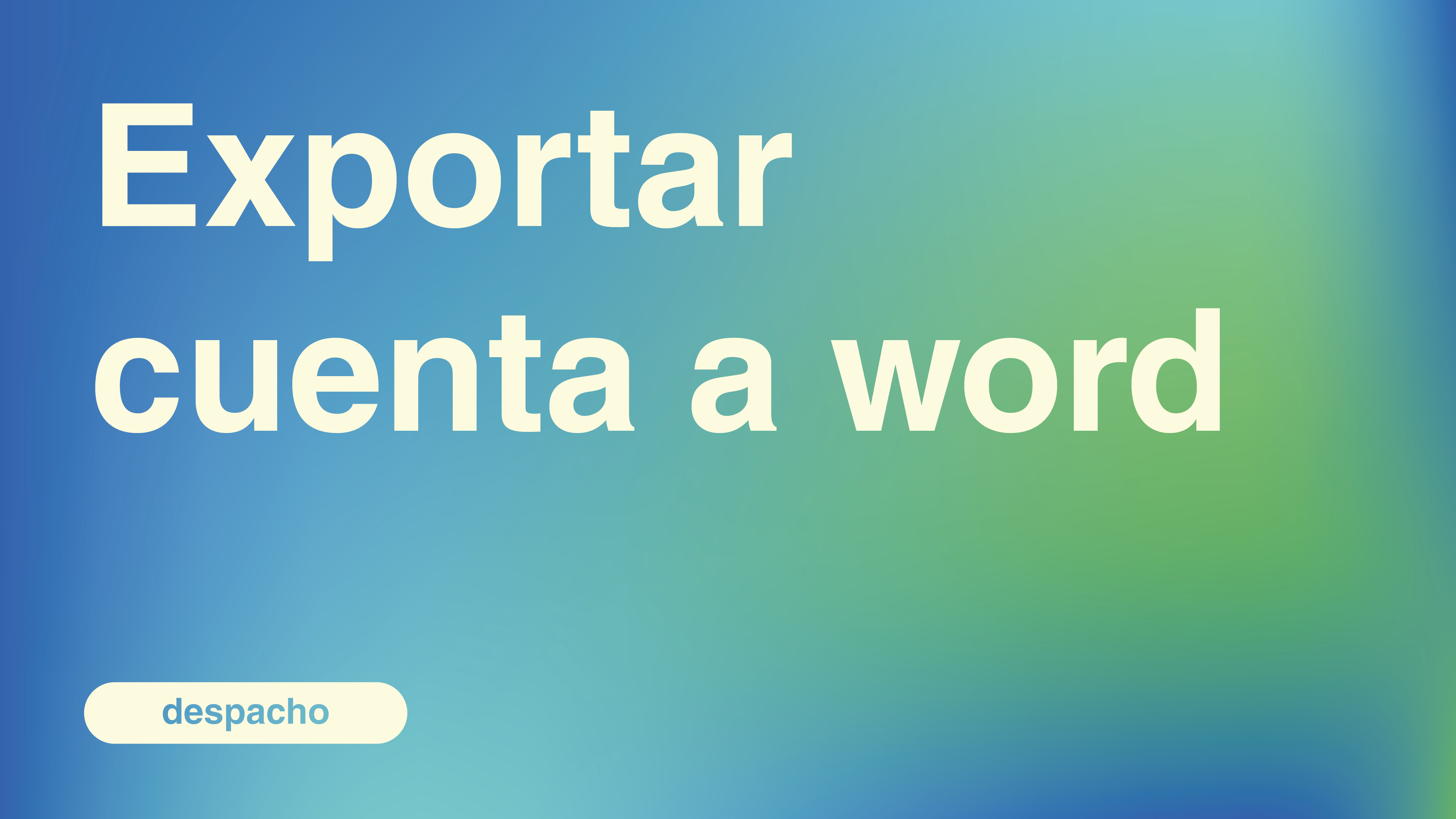 exportat cuenta a word